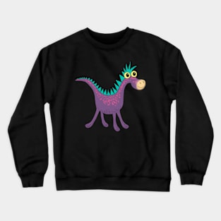 Goofisaurus. Cute dinosaur, probably the ancestor of horses and unicorns! Crewneck Sweatshirt